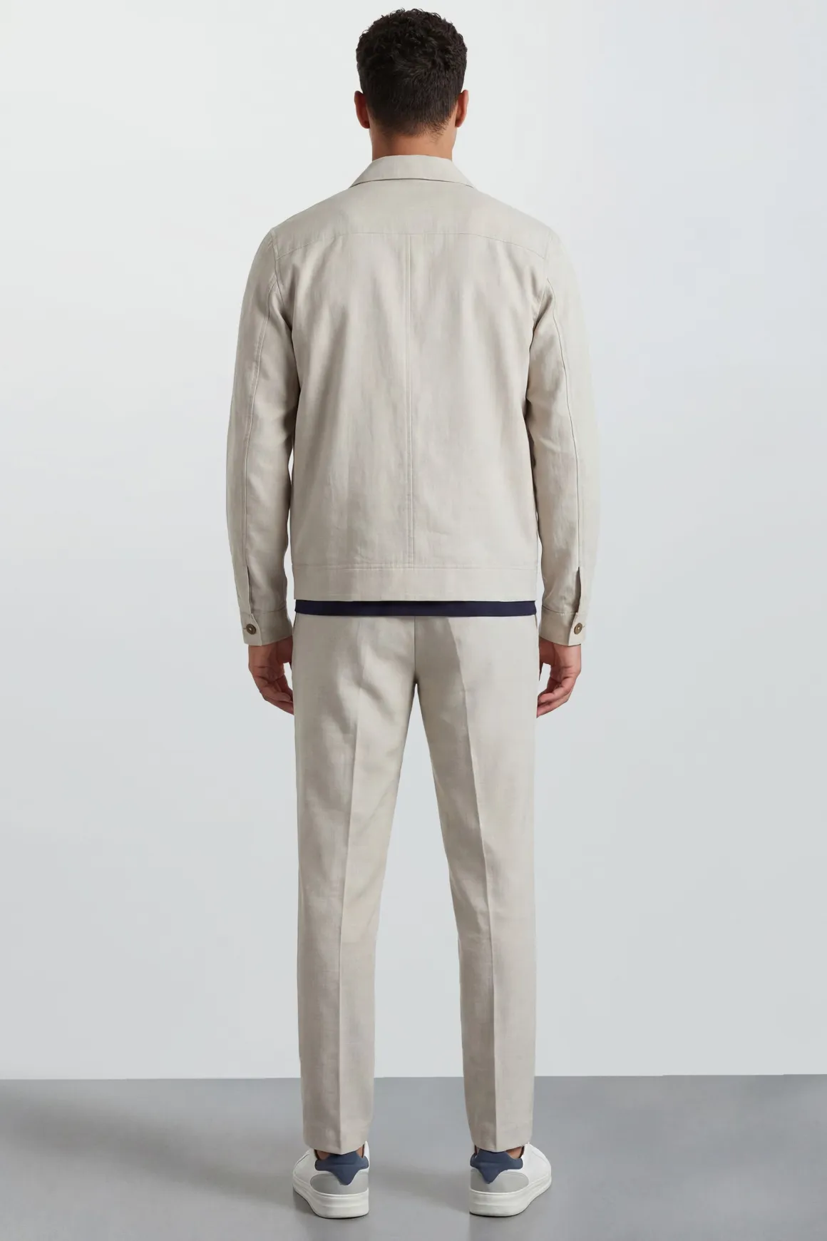 Veste Harrington Élégante Naturelle
