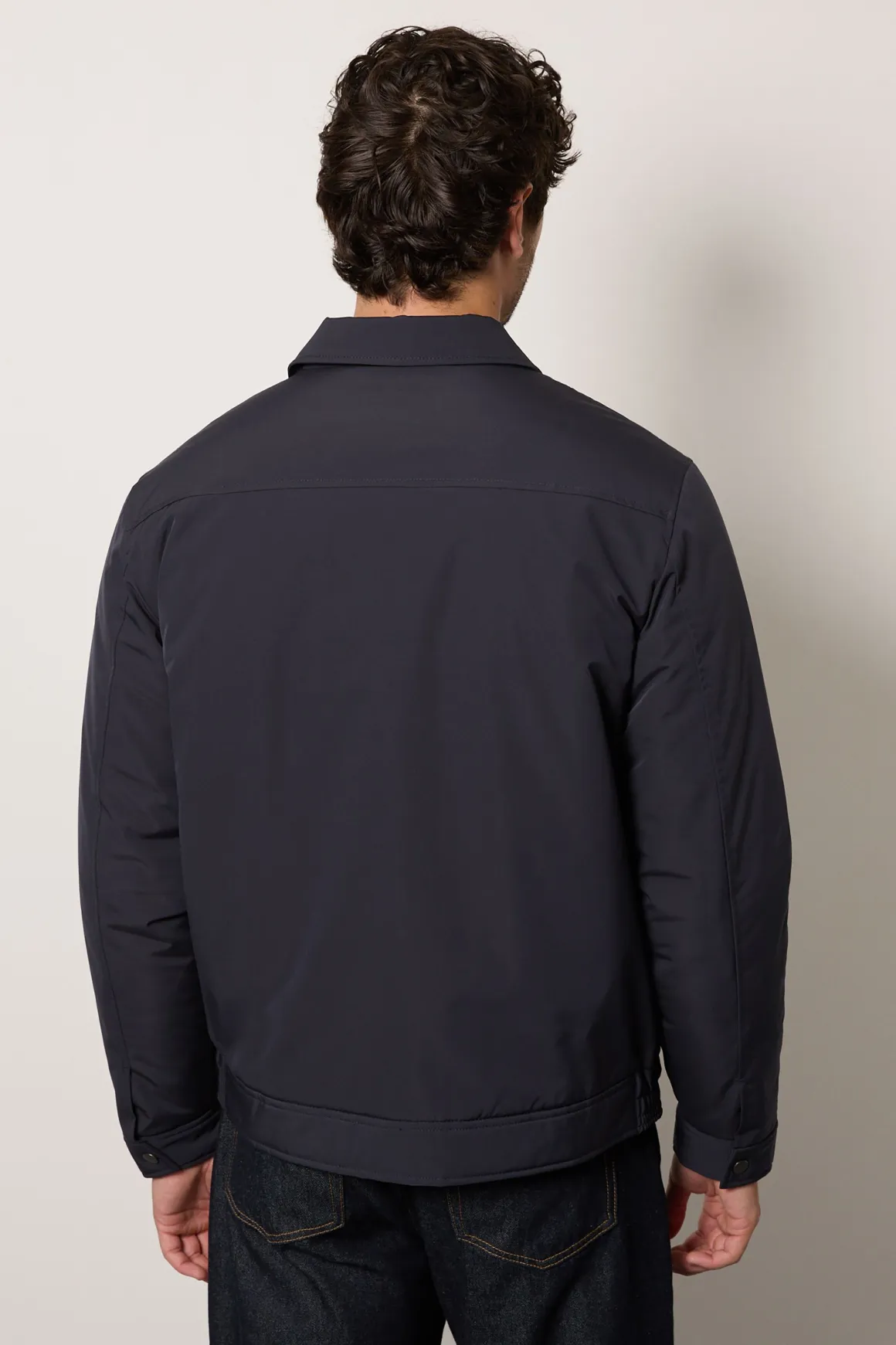 Veste Harrington Matelassée Bleu Marine