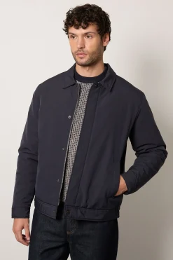 Veste Harrington Matelassée Bleu Marine