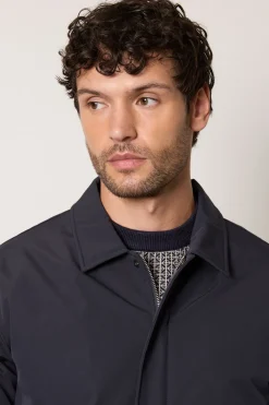 Veste Harrington Matelassée Bleu Marine