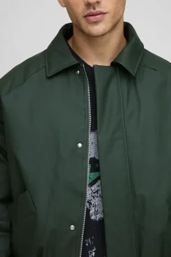 boohooMAN Veste Harrington matelassée en synthétique, à coupe boxy et caoutchoutée.<Homme Manteaux Et Vestes