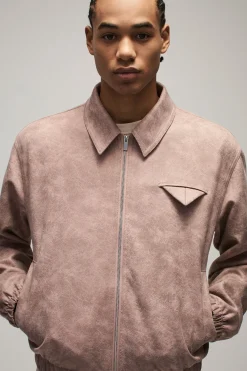Veste Harrington oversize délavée en synthétique