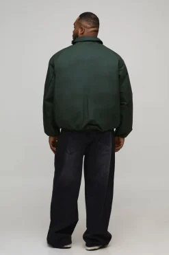 Veste Harrington Plus Boxy Soft à col rembourré en synthétique
