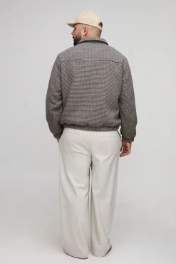 Veste Harrington Plus Check, coupe boxy et ajustement régulier