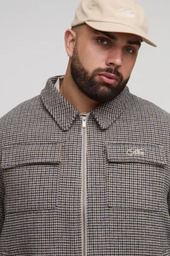 Veste Harrington Plus Check, coupe boxy et ajustement régulier