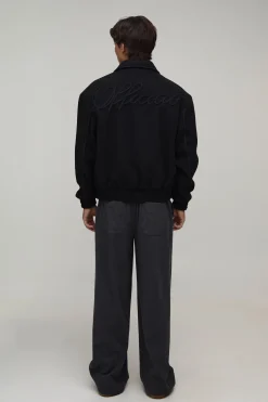 boohooMAN Veste Harrington Regular Fit Official Rope<Homme Manteaux Et Vestes