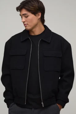 boohooMAN Veste Harrington Regular Fit Official Rope<Homme Manteaux Et Vestes