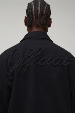 boohooMAN Veste Harrington Tall À Coupe Régulière Official Rope<Homme Tout Afficher|Vestes & Manteaux Tall