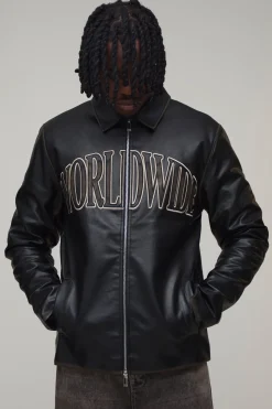 Veste Harrington Tall En SYNTHÉTIQUE Avec Appliqués Tumble