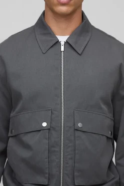 Veste Harrington utilitaire technique de grande taille à poche cargo