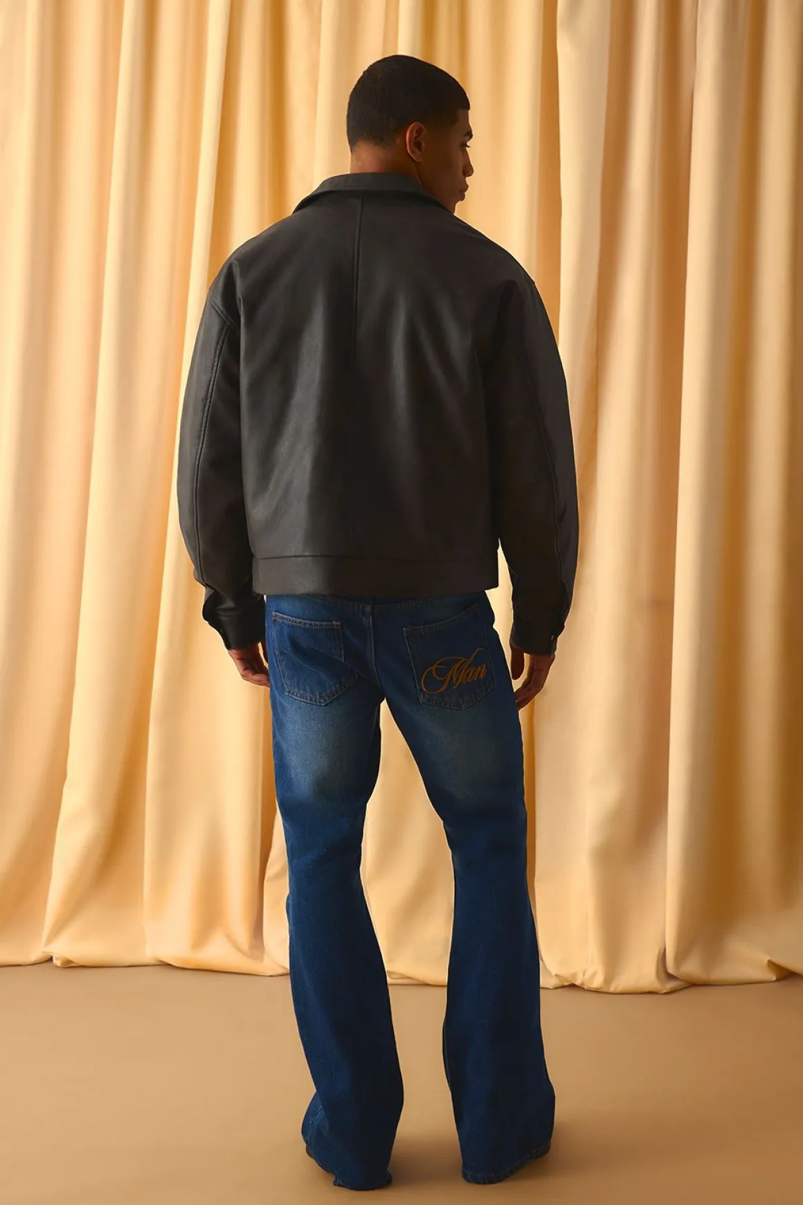 Veste Harrington à zip antique en synthétique