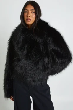 Veste Haute À Col En Synthétique