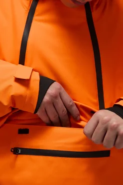 Veste Homme Active Ski Imperméable Doublée Polaire Demi-Zip