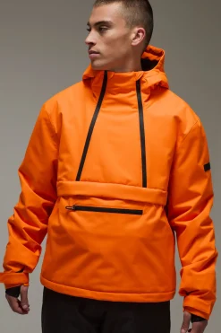 Veste Homme Active Ski Imperméable Doublée Polaire Demi-Zip