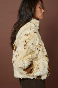 boohoo Veste à imprimé vache en synthétique<Femme Vestes & Manteaux
