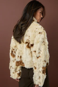 boohoo Veste à imprimé vache en synthétique<Femme Vestes & Manteaux