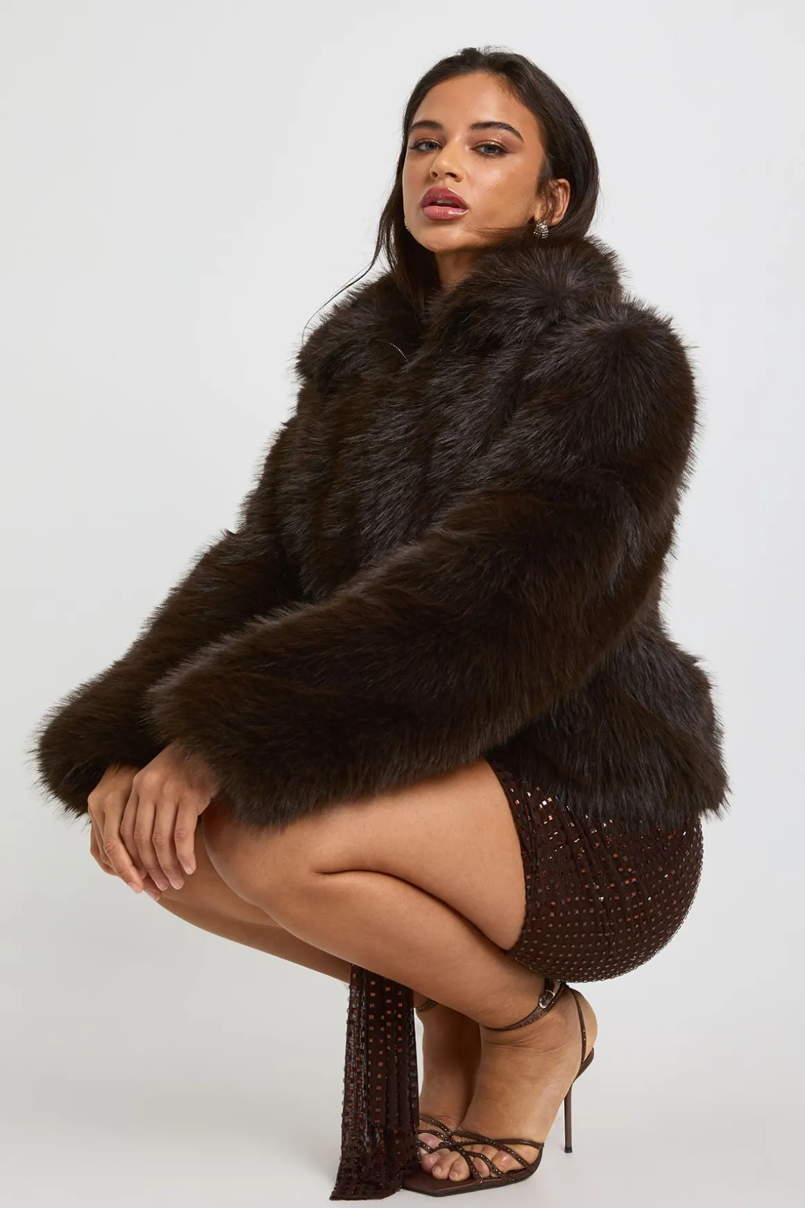 Veste à l'allure vintage en synthétique