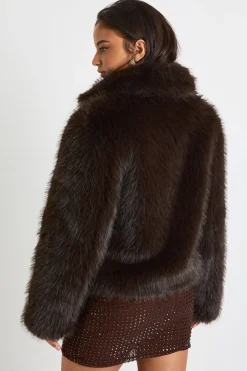 Veste à l'allure vintage en synthétique
