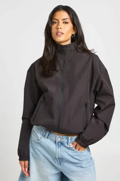 Veste Légère À Col Montant Avec Fermeture Zippée