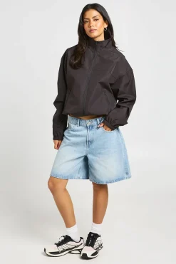 Veste Légère À Col Montant Avec Fermeture Zippée