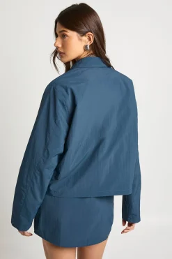 Veste Légère Zippée À Col