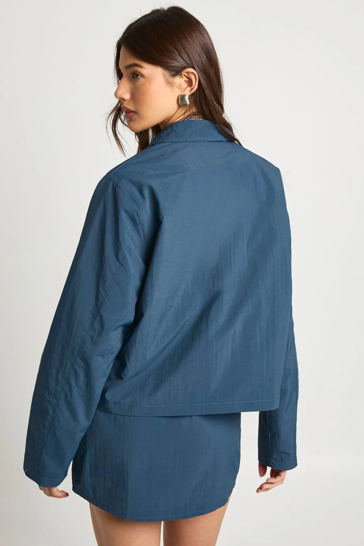 Veste Légère Zippée À Col
