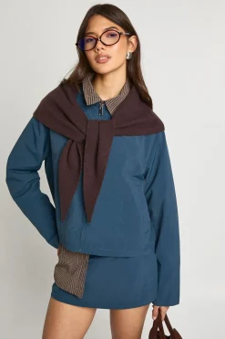Veste Légère Zippée À Col