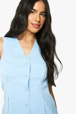 boohoo Veste longue cintrée sur mesure<Femme Tailleurs|Tops