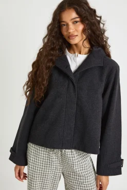 boohoo Veste Look en Laine<Femme Vestes & Manteaux