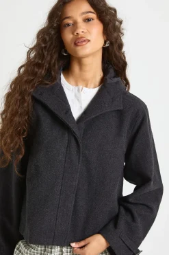 boohoo Veste Look en Laine<Femme Vestes & Manteaux