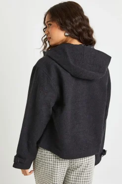 boohoo Veste Look en Laine<Femme Vestes & Manteaux