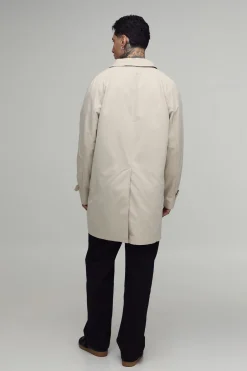 Veste Mac Grande Taille En Sergé Poly À Simple Boutonnage