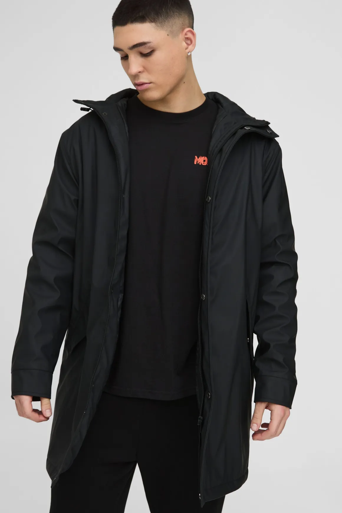 Veste Mac Longue Coupe Regular Résistante aux Intempéries