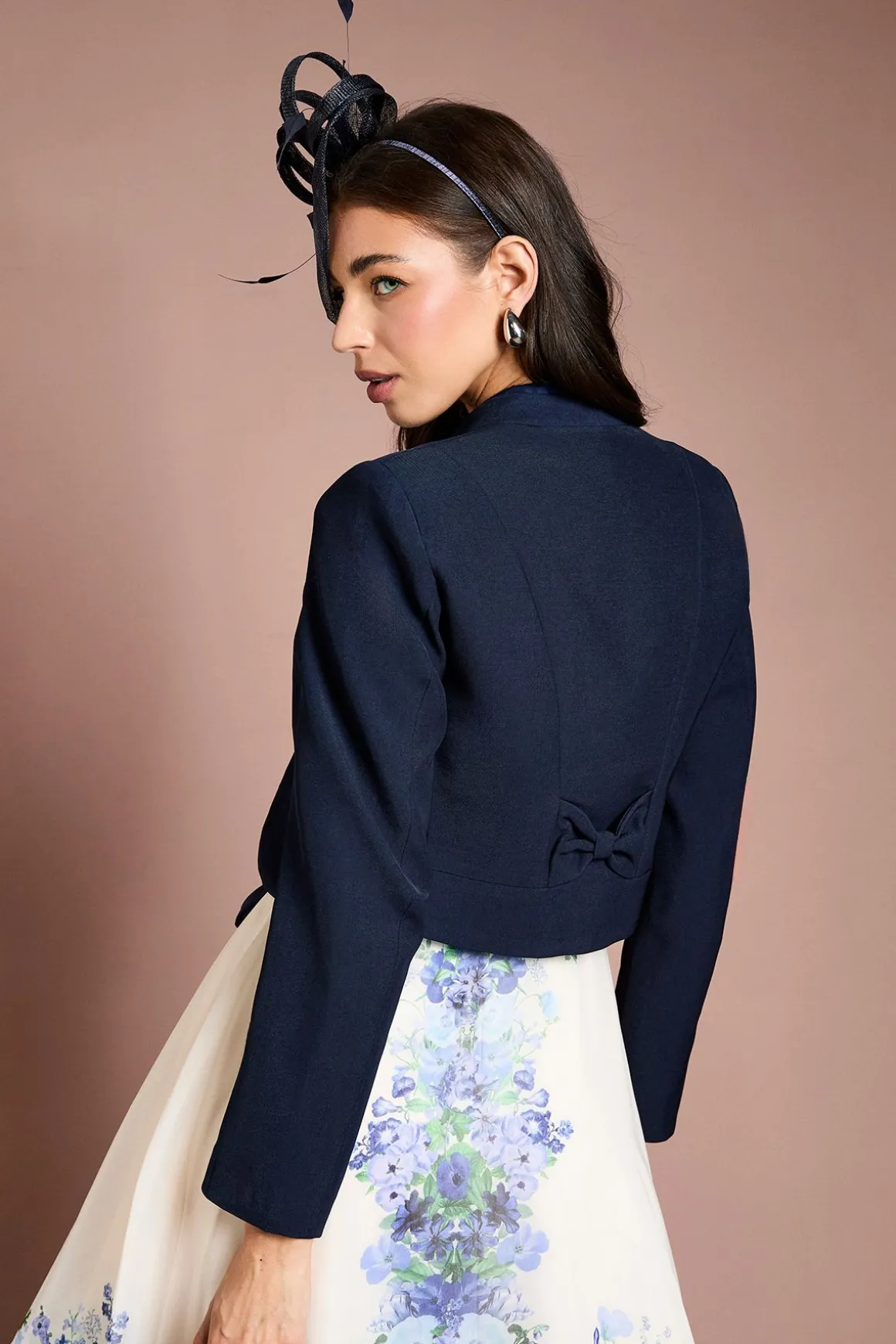 Veste À Manches Longues Avec Nœud Au Dos