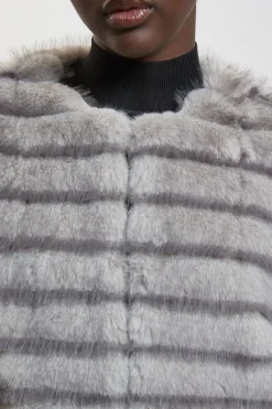 Veste À Manches Longues En Synthétique À Panneaux