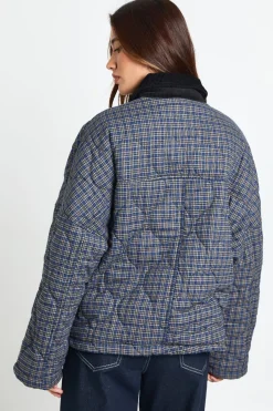 boohoo Veste Matelassée à Carreaux<Femme Vestes & Manteaux