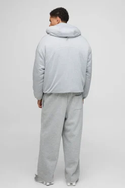 Veste Matelassée à Casynthétiqueche Oversize en Jersey Coupe Boxy