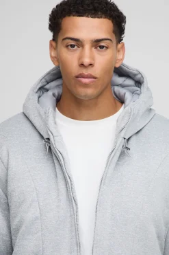 Veste Matelassée à Casynthétiqueche Oversize en Jersey Coupe Boxy