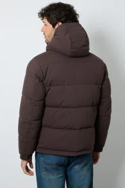 Veste Matelassée À Casynthétiqueche Chocolat