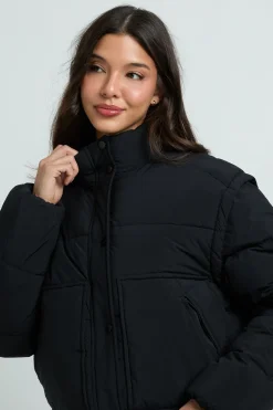 boohoo Veste Matelassée À Col Montant<Femme Doudounes|Vestes & Manteaux