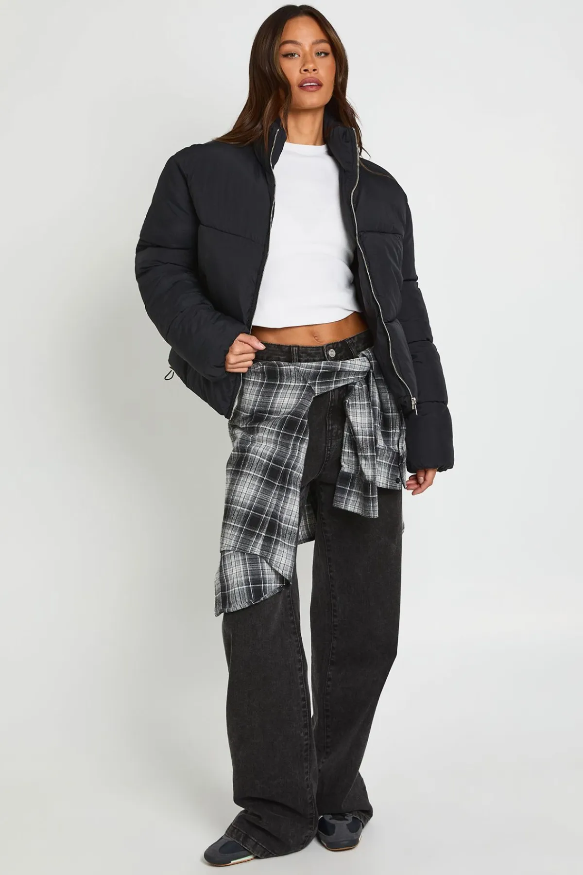 boohoo Veste Matelassée Col Montant Tall<Femme Doudounes|Vestes & Manteaux