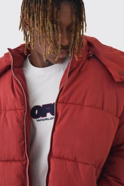 boohooMAN Veste Matelassée Grande Taille à Casynthétiqueche et Col Cheminée<Homme Tout Afficher|Vestes & Manteaux Tall