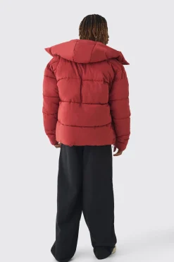 boohooMAN Veste Matelassée Grande Taille à Casynthétiqueche et Col Cheminée<Homme Tout Afficher|Vestes & Manteaux Tall