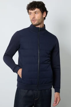 Veste Matelassée Hybride Bleu Marine
