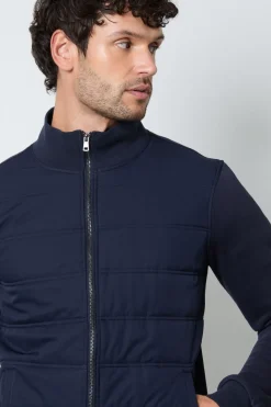 Veste Matelassée Hybride Bleu Marine