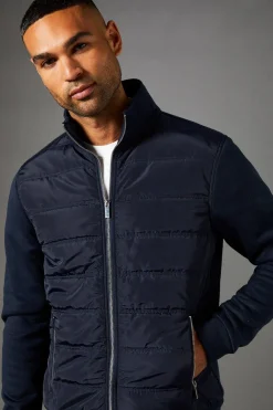 Burton Veste Matelassée Hybride Marine<Homme Manteaux Et Vestes