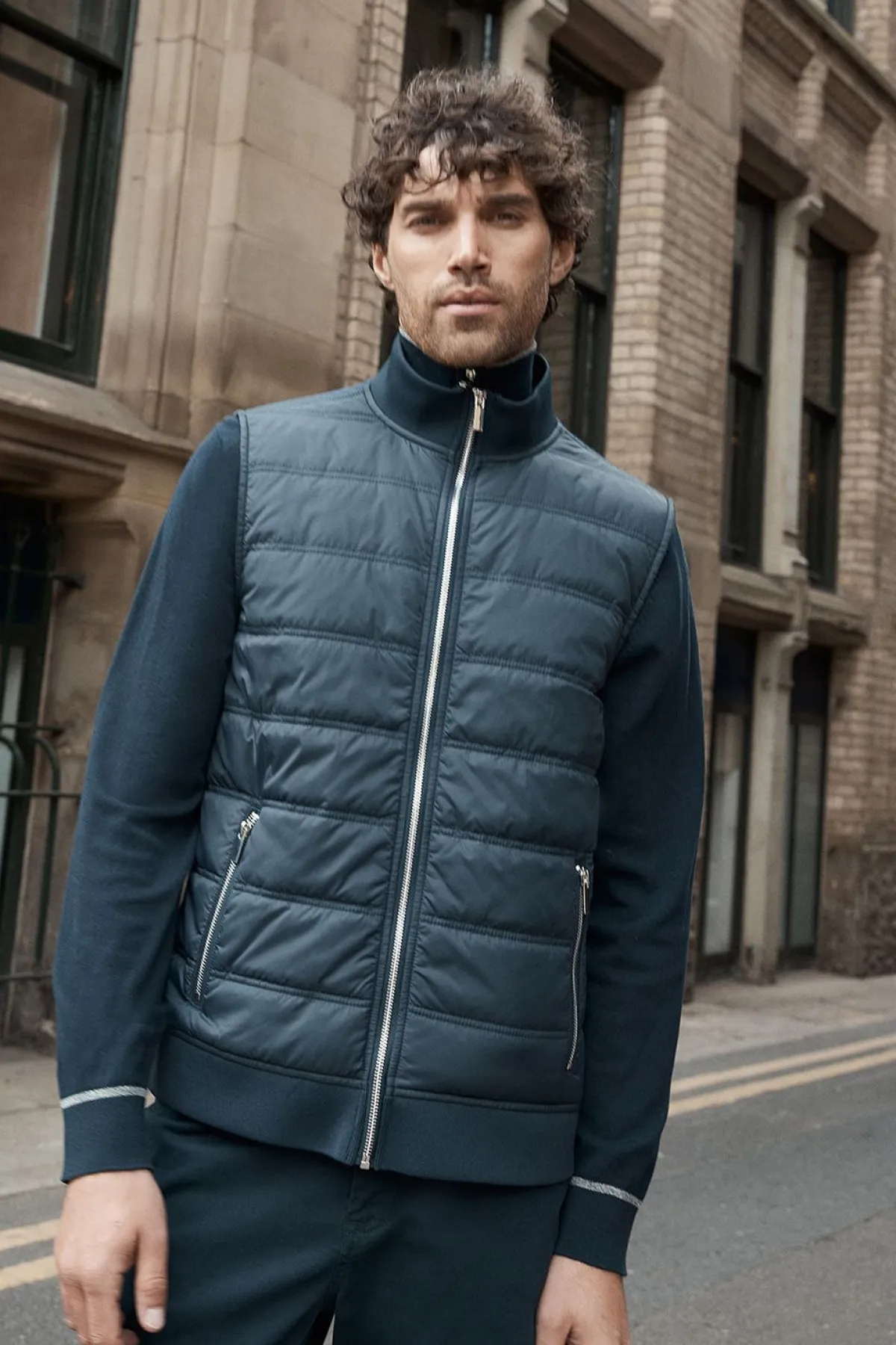 Burton Veste Matelassée Hybride Marine<Homme Manteaux Et Vestes