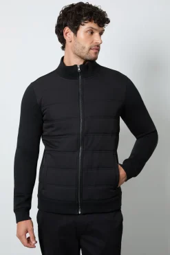 Veste Matelassée Hybride Noire
