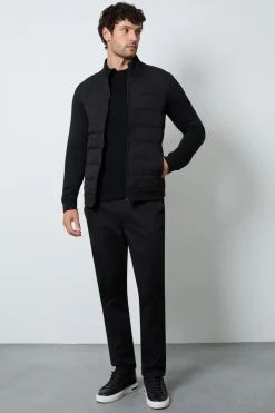 Veste Matelassée Hybride Noire