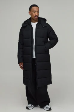 Veste Matelassée Longue À Casynthétiqueche Coupe Regular Finition Mate